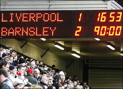ON THIS DAY 2008: Barnsley 2-1 win at Liverpool #Barnsleyfc