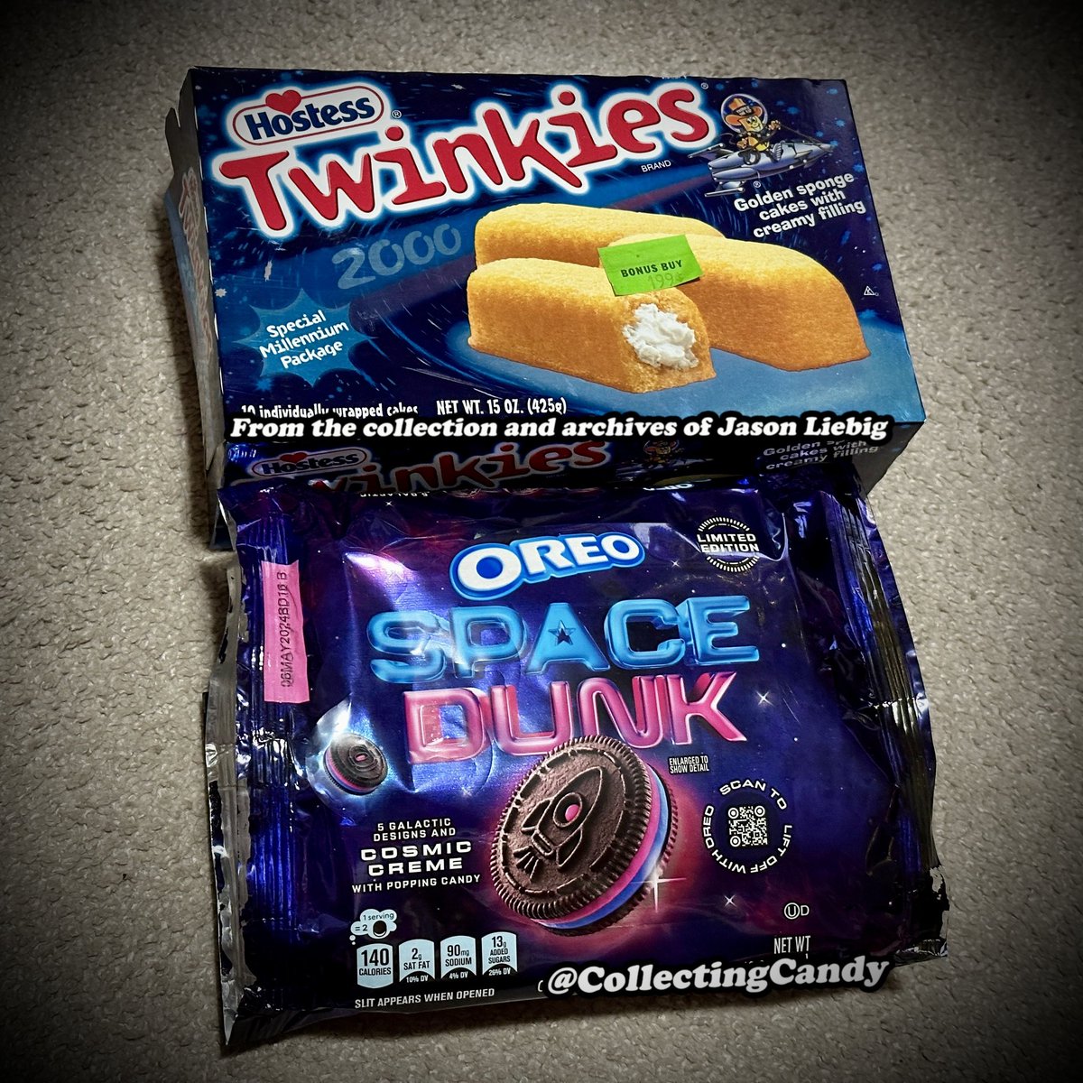 The awesome new @Oreo Space Dunk packaging is throwing me serious