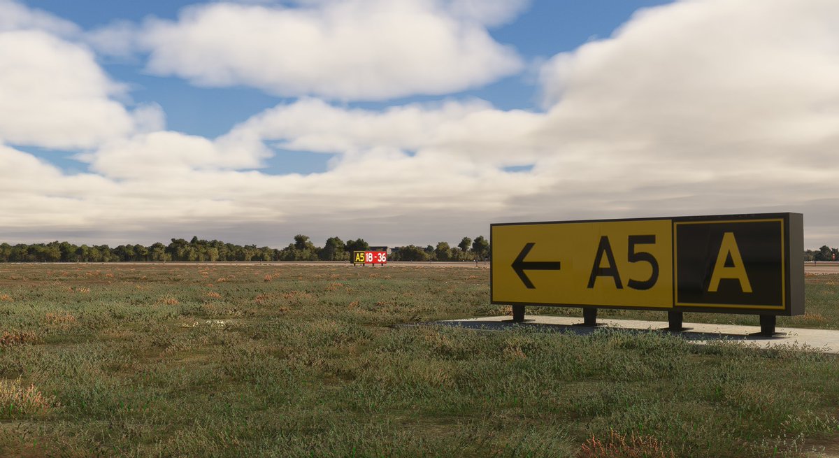 Accurate &amp; detailed taxiway signs really give a nice vibe 🏝️