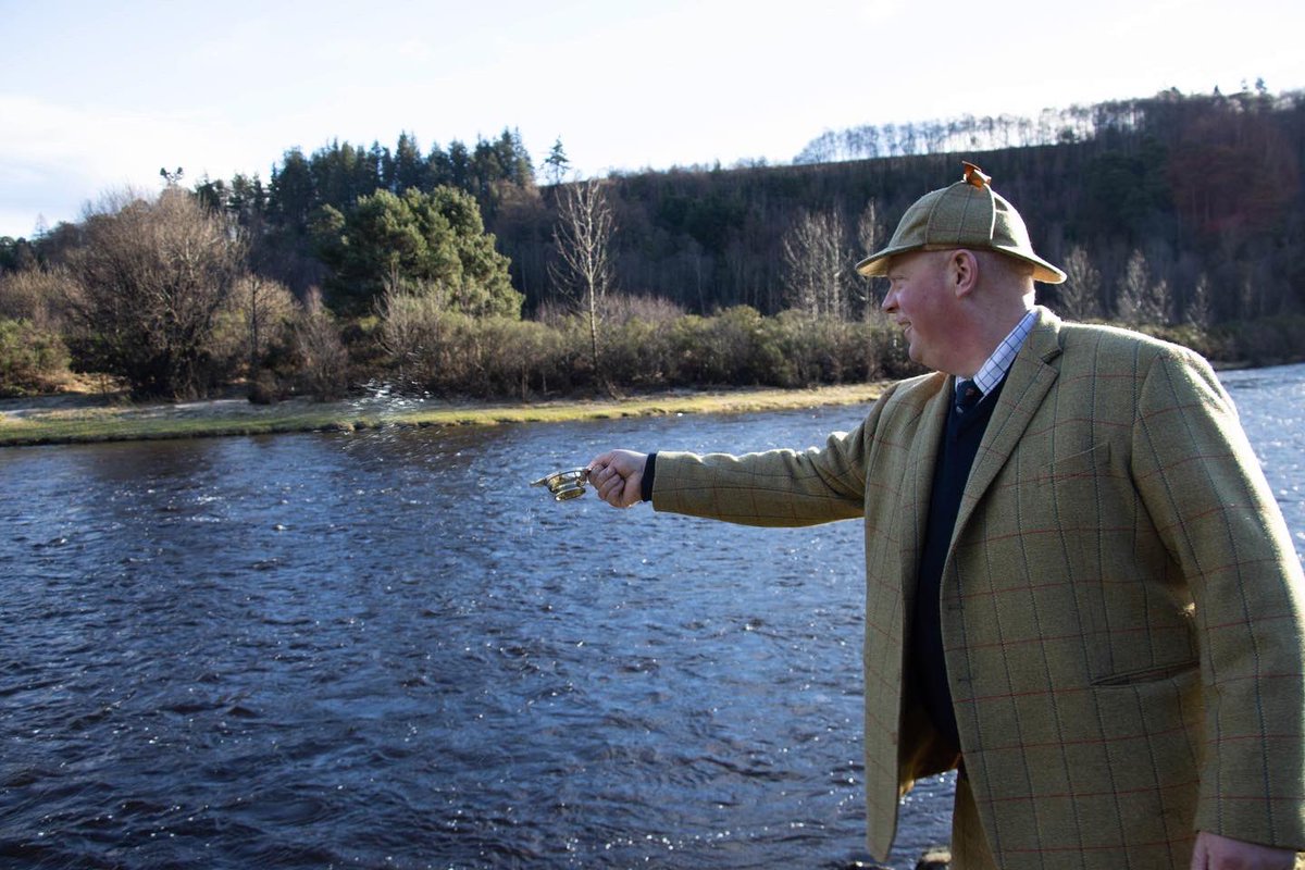 AST_Salmon's tweet photo. Great to be at @The_Macallan today for the opening of the River Spey fishing season. A huge thank you to The Macallan for their continued support for the Atlantic Salmon Trust and salmon restoration on Speyside and beyond.
#coldcleanwater #themacallan #atlanticsalmontrust https://t.co/AjamwsdujI