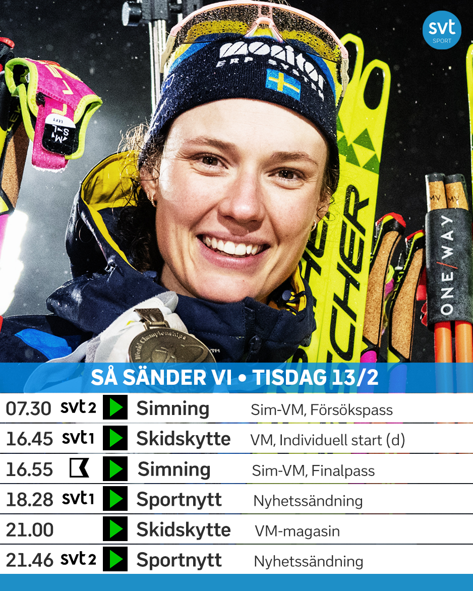SVTSport's tweet photo. Vilken härlig sportdag 😍
Skidskytte-VM fortsätter med damernas individuella start medan nya svenska medaljer jagas på sim-VM i Doha 💛💙
Dessutom liverapporterar vi längdskidssprintarna från världscupen i Canmore 📲
#simning #simvm #skidskytte #skidskyttevm2024 #längdskidor https://t.co/jrf6nQ3pHx
