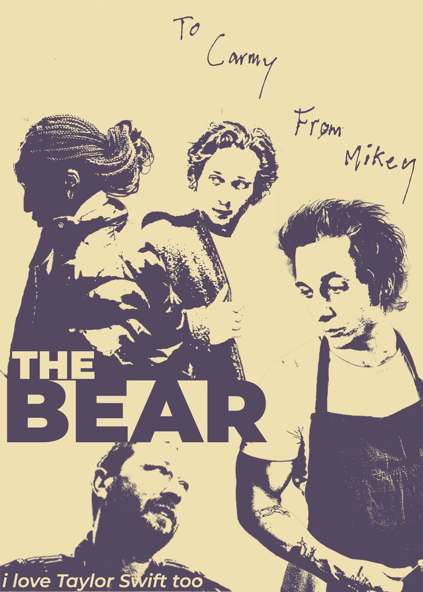 Ahora que <a href="/TheBearFX/">The Bear</a> ha arrasado los Emmys otra vez me apetecía hacer un cartel de esta serie tan especial para mi #TheBear