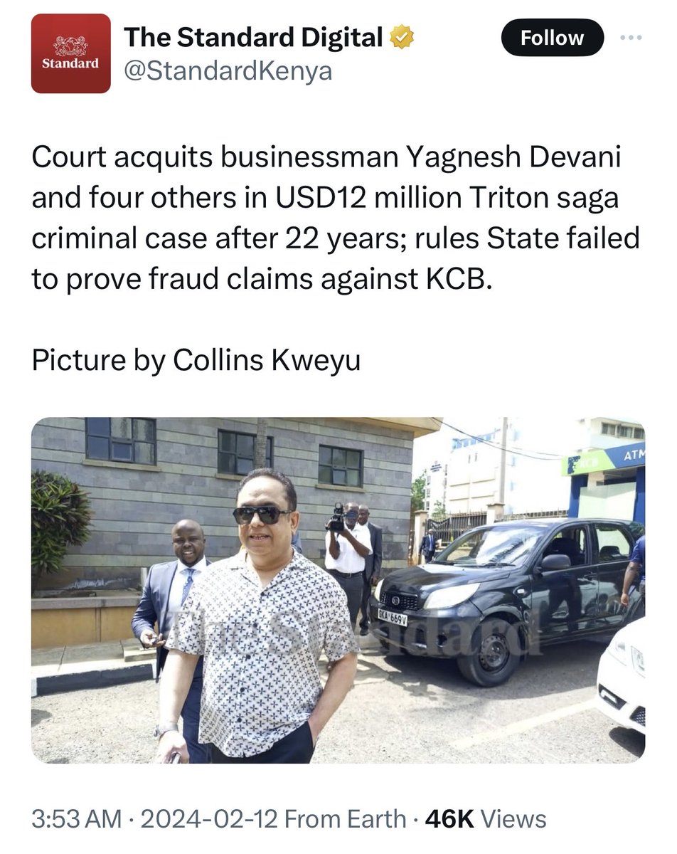 MigunaMiguna's tweet photo. So, this is why they brought this thug back to Kenya? To cleanse him? https://t.co/6yabY2fWto