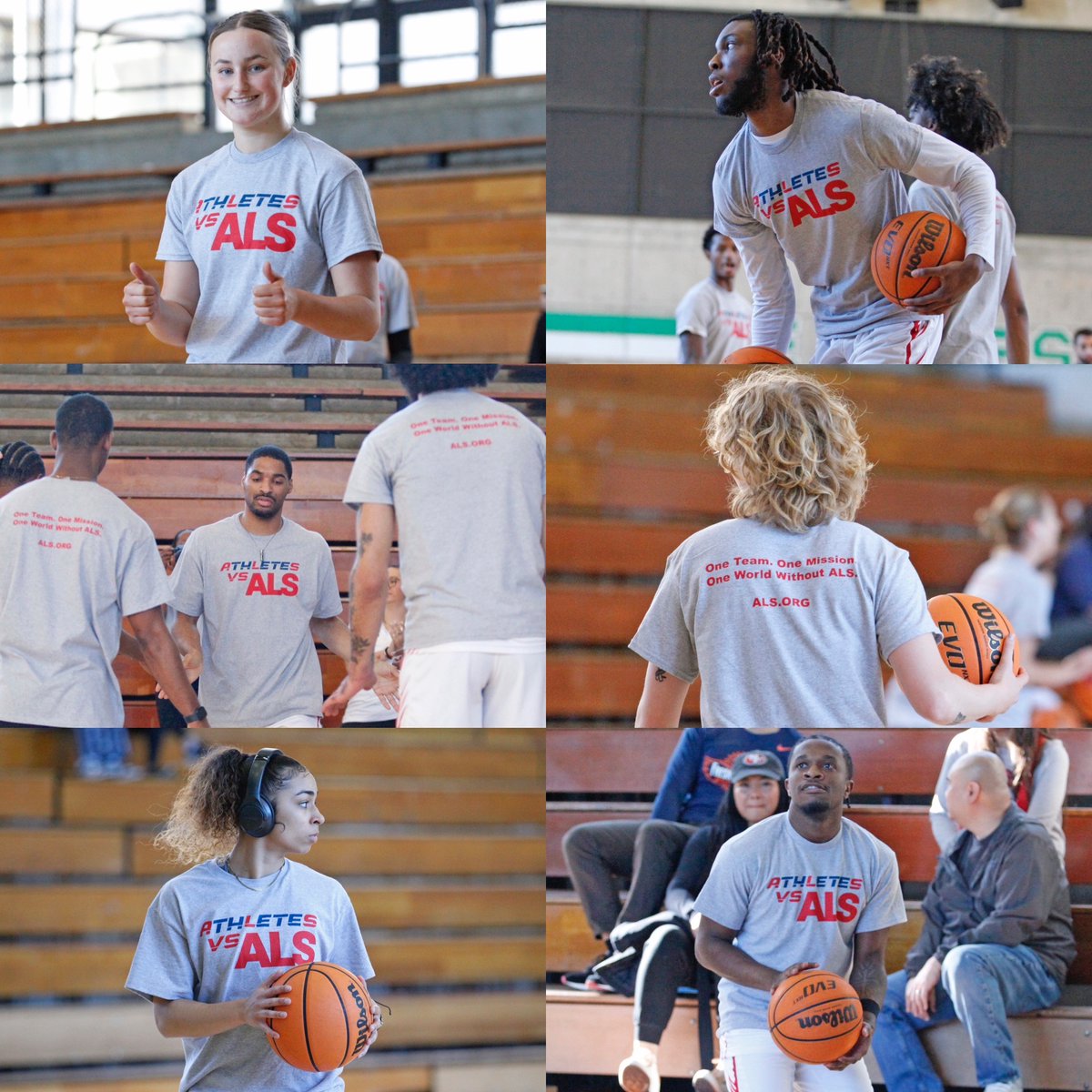 A look back at <a href="/ARTUWBB/">ART U WBB</a> &amp; <a href="/ARTUMBB/">ART U MBB</a> donning @ALSAssociation shirts during warmups to show their support for #ALSAwarenessDay.

To help further research, advocacy, nationwide care services, and ALS-specific clinical care, please visit als.org/donate.