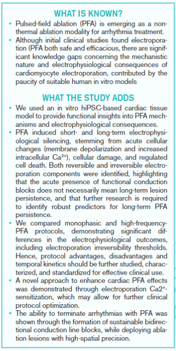 maor_elad's tweet photo. I have been studying electroporation and PFA since 2005. There are some serious knowledge gaps in the field. Our latest @CirculationEP paper showcases how human stem cells offer fresh insights into PFA's temporal dynamics and more. Check it out: https://t.co/zYJNfFfq3w #EPeeps https://t.co/TErHrHsGJO