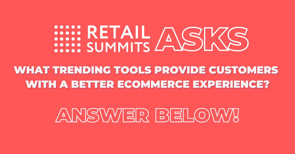 Retail Summits (@retailsummits) on Twitter photo What trending tools provide customers with a better eCommerce experience?
Our answers: Augmented reality and eco-friendly practices! More than trends, these tools create experiences to positively impact our world. What trending tools provide customers with a better eCommerce experience?
Our answers: Augmented reality and eco-friendly practices! More than trends, these tools create experiences to positively impact our world.