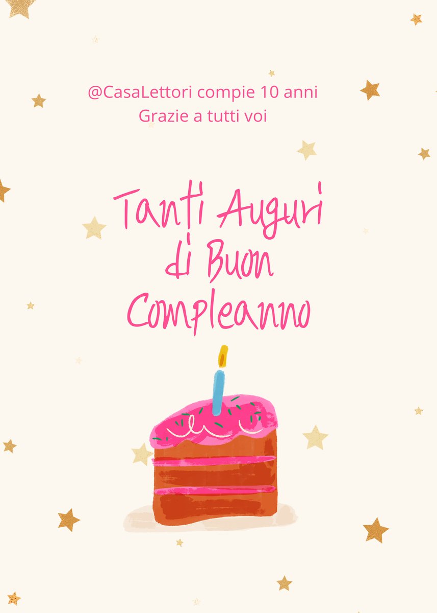 Oggi @CasaLettori ha festeggiato i suoi 10 anni su Twitter Il mio grazie a tutti voi