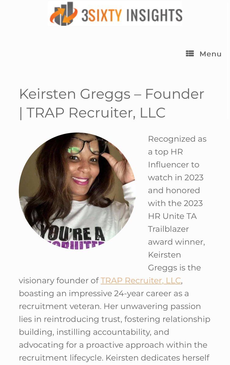 TrapRecruiter's tweet photo. 📢 🎉 Exciting Announcement! 🎉📢

I’m the newest member of @3SixtyInsights ’ Global Executive Advisory Council!

https://t.co/ObLHKFKHsR https://t.co/GKhxv7FT5C