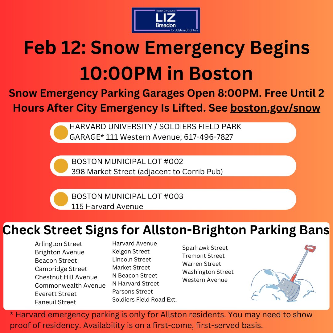 ❄Please stay safe tonight & tomorrow. 📞 311 with any nonemergency questions. ✅ boston.gov/snow. Sign up for text alerts. 🙏 to @MayorWu team preparing City staff to be ready to clear city streets. #AllstonBrighton #BrightonMA #Allston