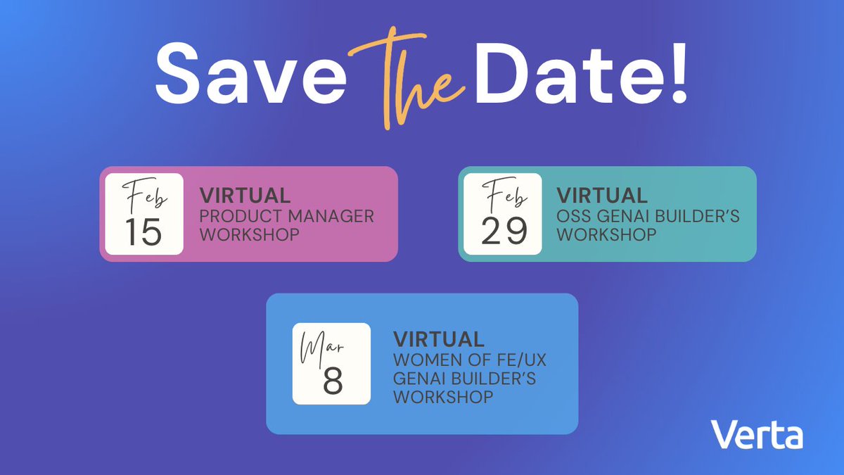 Save the Date! 

⚒️February 15th: Product Manager workshop hubs.li/Q02kLCsB0 

⚒️February 29th: eCommerce workshop hubs.li/Q02kLZ4q0
 
⚒️March 8: Women-only workshop (in honor of International Women’s Day!) hubs.li/Q02kLHX-0