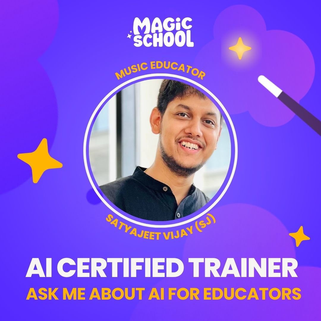๐๐๐ฅ๐ช๐๐๐๐๐ฅ ๐๐๐๐๐ช ๐๐
น ๐ (@midstofinquiry) on Twitter photo I am thrilled to announce that I have officially become a Magic School AI Certified Trainer!
Let's embrace the future of learning together! ๐
#MagicSchool #AICertifiedTrainer
#inthemidstofinquiry #musiced #aicertification
<a href="/adeelorama/">Adeel @ MagicSchool AI</a> <a href="/magicschoolai/">MagicSchool AI ๐ ๐ชโจ</a> <a href="/GIS_Gems/">GEMS International School</a> I am thrilled to announce that I have officially become a Magic School AI Certified Trainer!
Let's embrace the future of learning together! ๐
#MagicSchool #AICertifiedTrainer
#inthemidstofinquiry #musiced #aicertification
<a href="/adeelorama/">Adeel @ MagicSchool AI</a> <a href="/magicschoolai/">MagicSchool AI ๐ ๐ชโจ</a> <a href="/GIS_Gems/">GEMS International School</a>