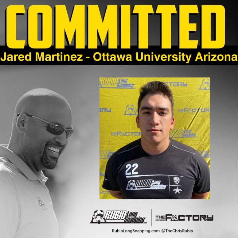 SHOWTIME!!!

Rubio Long Snapper &amp; TOP 12 Camp Invitee Jared Martinez (TX, 2024) has committed to...

rubiolongsnapping.com/player-ranking…

#RubioFamily | #TheFactoryJustKeepsOnProducing