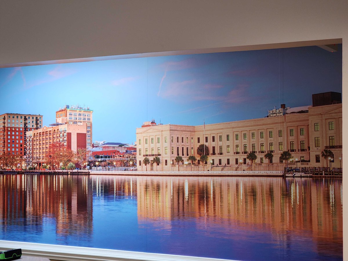 Check out our new view from the lobby! Huge thanks to Port City Signs &amp; Graphics for their amazing work!