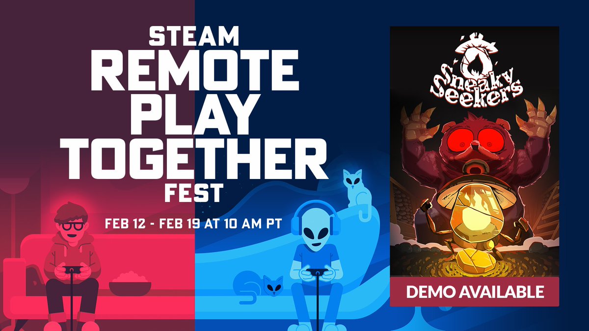 LavascriptStud's tweet photo. What's better than a festival? Two festivals! 😄 After the #SteamNextFest , we're back with the 

✨Steam Remote play together fest! ✨

Don't hesitate to test our demo with friends! 🎮
Have fun! https://t.co/4eXGDAgdVZ