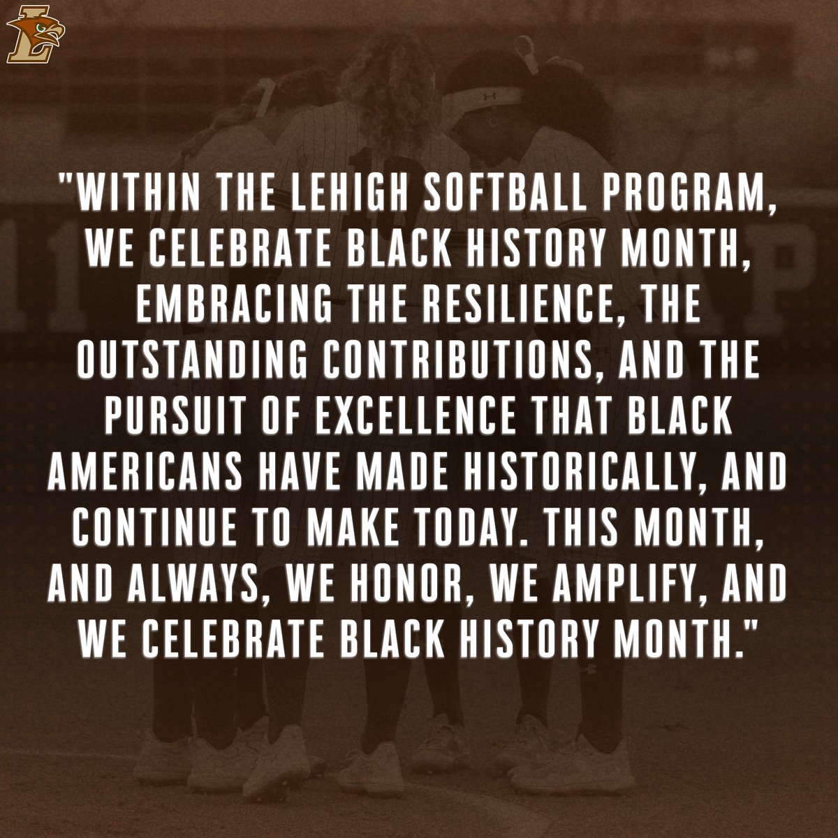 Lehigh softball honors all who exemplify Black Excellence during this #BlackHistoryMonth 

#GoLehigh #HawksFlyTogether