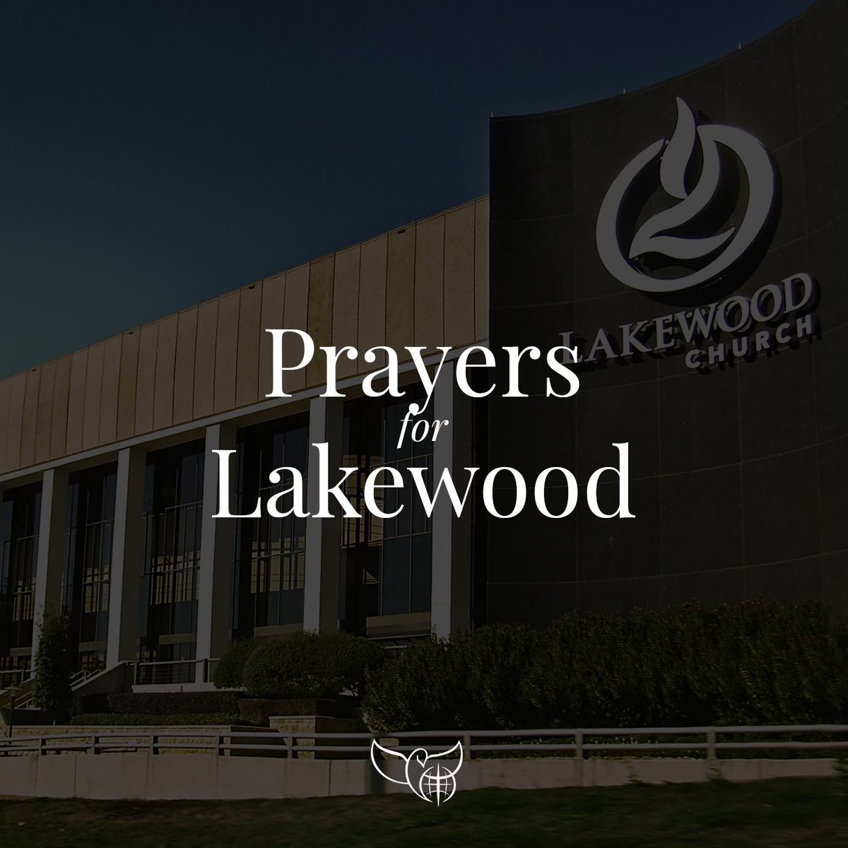 By now many of you have heard the tragic news of a violent shooting that happened at Lakewood Church in Houston, pastored by my dear friends Joel and Victoria Osteen. As the chilling details emerge, we are saddened by any loss of life, but rejoice that there were no other