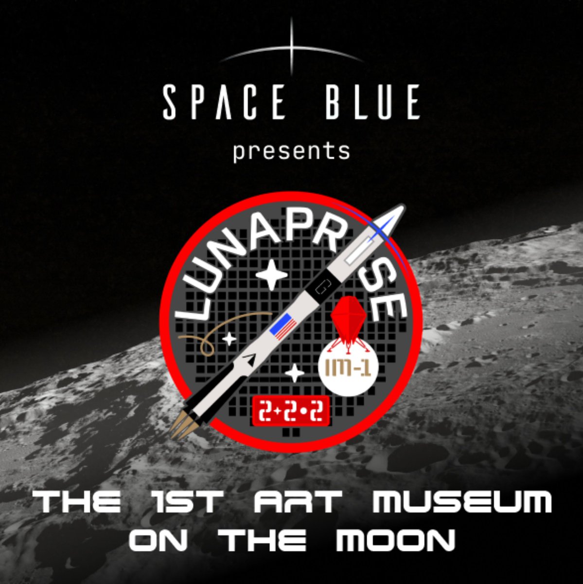 Honored to join 222 artists selected for the Lunaprise, the first time capsule and art museum on the Moon. Aboard the US’ first return mission to the lunar surface in over 50 years, this collection of digital artwork is inscribed on a nickel disc designed to last 1 billion.
