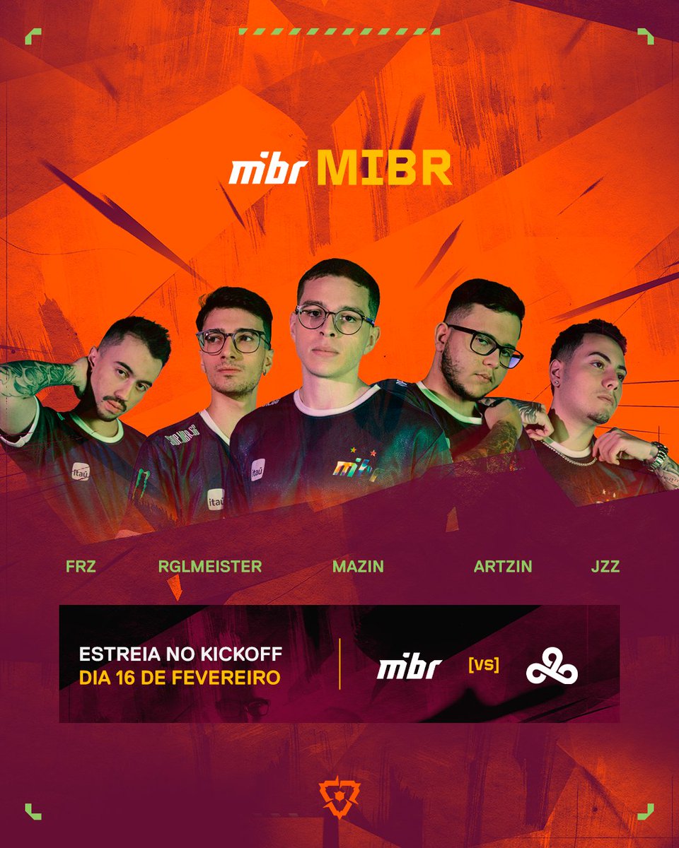 valesportsbr's tweet photo. O país do FPS sempre estará lá. Os times que vão representar o Brasil em mais uma temporada:
▫️ @FURIA
▫️ @LOUDgg
▫️ @MIBR
Não esqueça: o #VCTAmericas Kickoff começa no dia 16 de fevereiro, a partir das 19h! https://t.co/oxpPIfHu0E