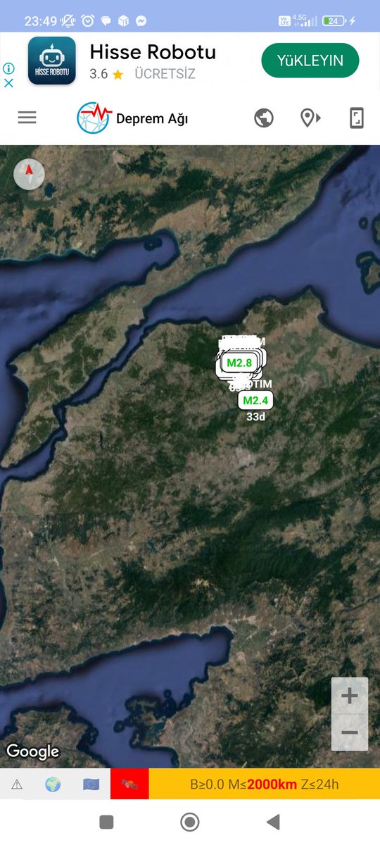Çanakkale'de son 24 saatte 32 #deprem olmuş 😱