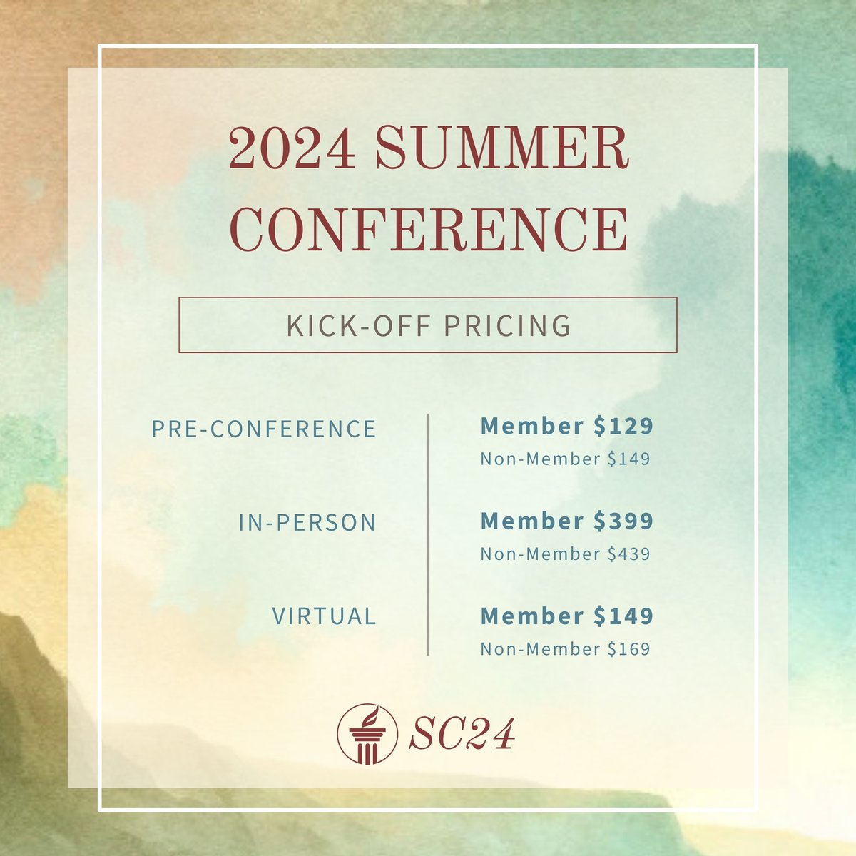 JoinSCL's tweet image. Join us at the SCL 2024 Summer Conference, June 12-14, in the stunning National Harbor, MD. 🌅
✨ Early Bird Special Alert! ✨ Be one of the first 100 registrants and enjoy a FREE exclusive Washington D.C. tour on June 12th, from 7-10 PM. Don't miss this chance to explore the…