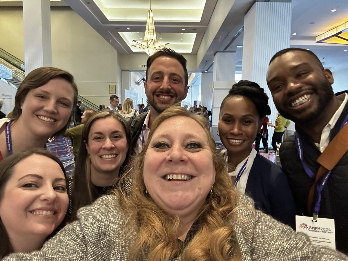 The best part about #SMFM24 is seeing amazing MFM physicians who I had a privilege training as an MFM Fellowship Director! I am so proud of all of you!