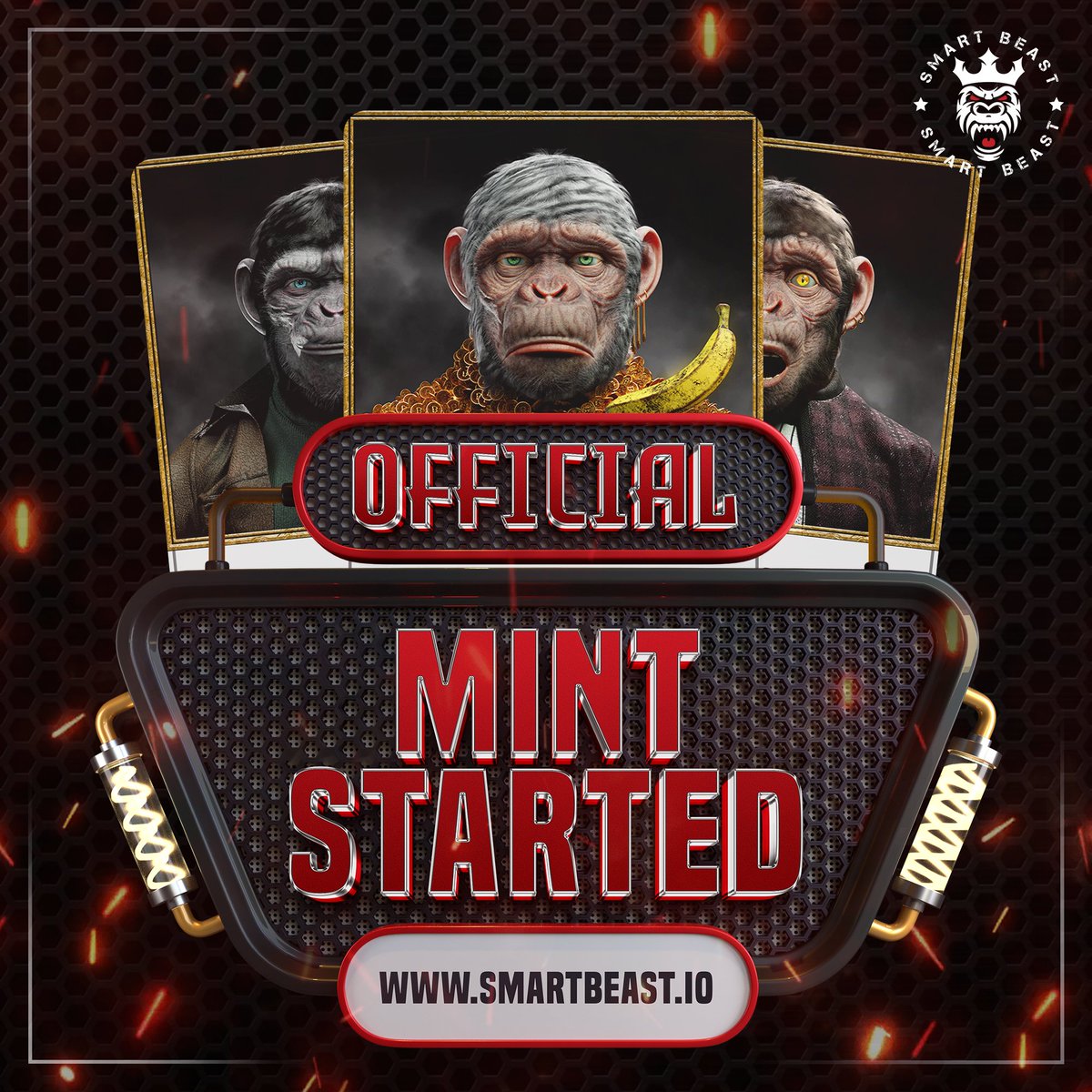 🔓 WL is now OPEN! Secure your spot today! 
🚀 Join our Discord and say hi to get involved!

eth.smartbeast.io
bnb.smartbeast.io

Get ready for mind-blowing utilities and features that will revolutionize the space! 💥

🌟 Ultimate Goal: Achieve monthly sustainable