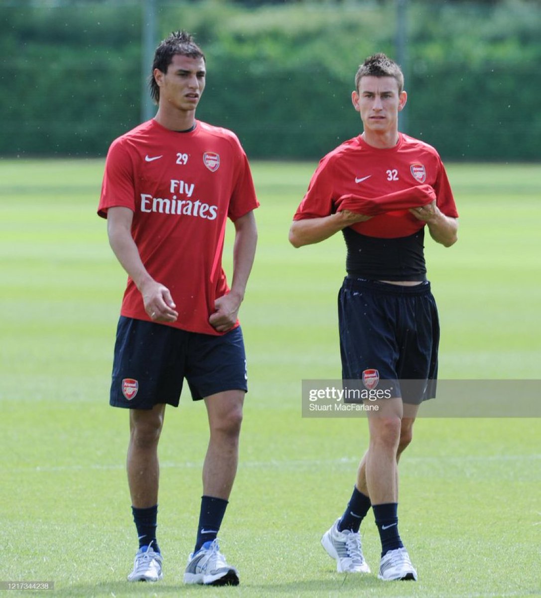 Marouane Chamakh and Laurent Koscielny, 2010.