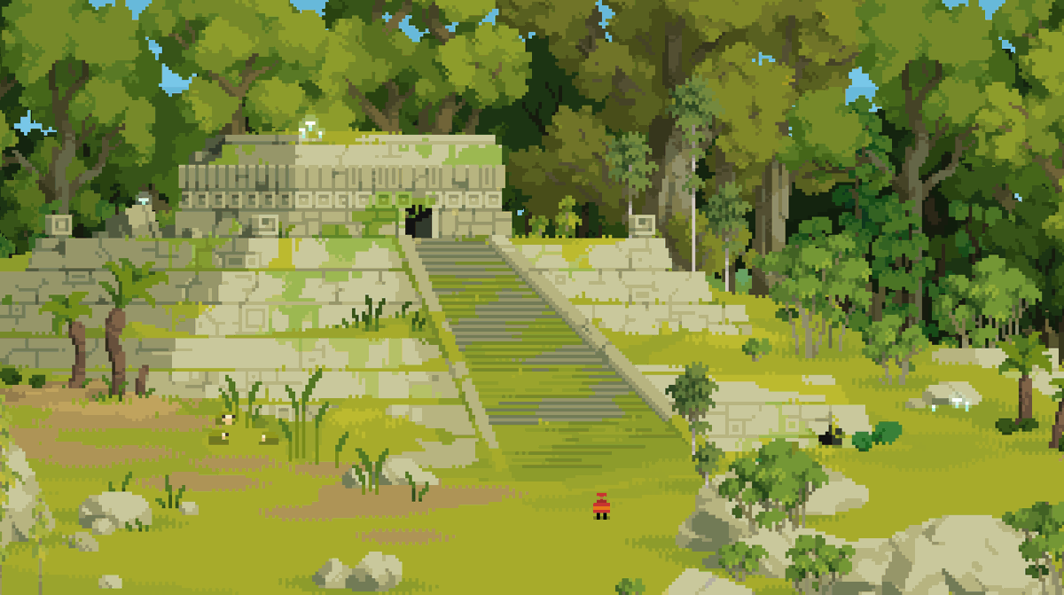Franrekk's tweet photo. Ruins #pixelart 

(Arco demo will stay up for another week or so) https://t.co/3CkSvTX9wR