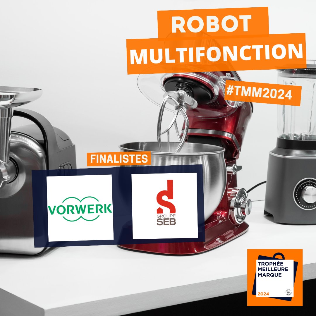 TropheeMMarque's tweet photo. Vous avez désigné #Thermomix – #Vorwerk et #Moulinex - groupe SEB comme deux finalistes des Trophées Meilleure Marque dans la catégorie #robots #multifonction. Qui remportera les Trophées Meilleure Marque ? Réponse le 6 mars !

#TMM2024 #robot#multifonction https://t.co/5R6WCKuPOm