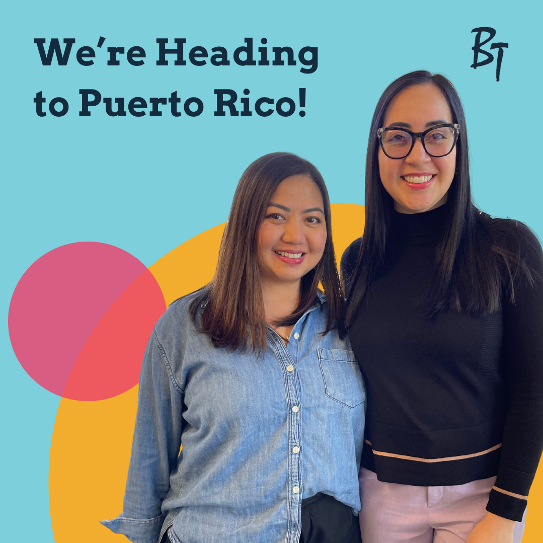 BilingualThera's tweet photo. Bilingual Therapies is heading to #PuertoRico February 21-22, 2024!

Two of our team members, Leia (Recruiting Manager) and Samantha (Clinical Manager), will be on campus at the Interamerican University of Puerto Rico, the University of Puerto Rico, and Albizu University. https://t.co/mgROpRRwTG