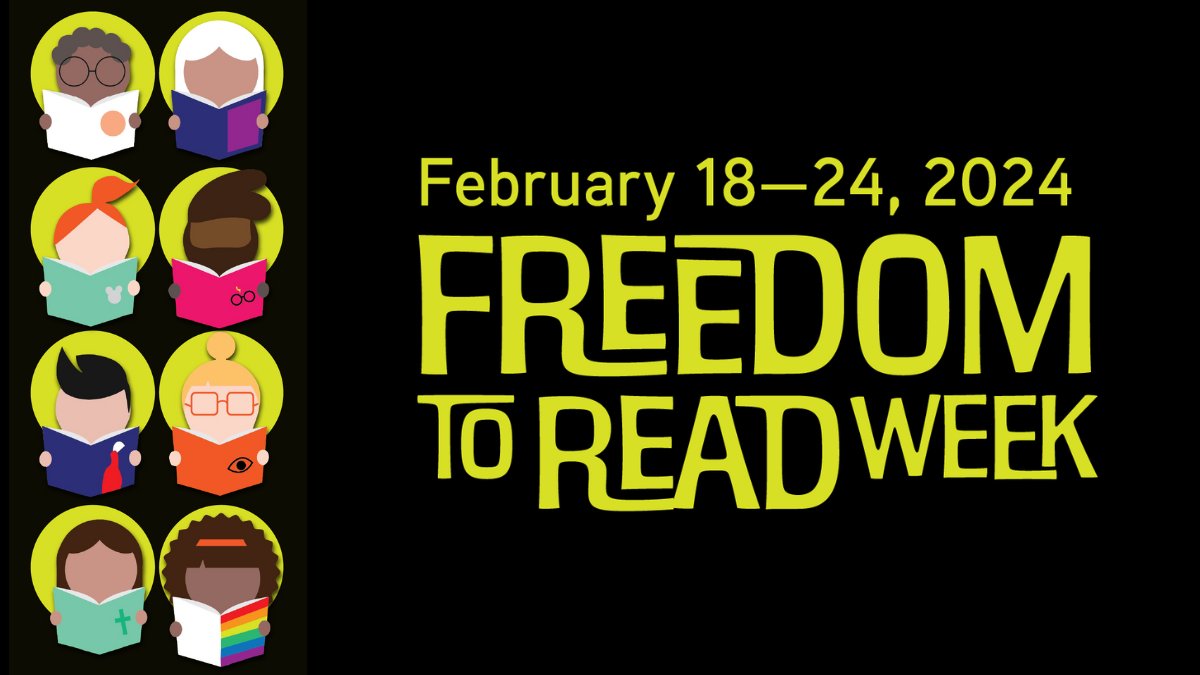 freedomtoreadwk's tweet photo. Next week is the 40th anniversary of #FTRWeek! 🎉

Whether you're a teacher, librarian, student, or someone who loves to read, we want you to be part of the conversation. (1/2) https://t.co/3FoKHxRpuQ