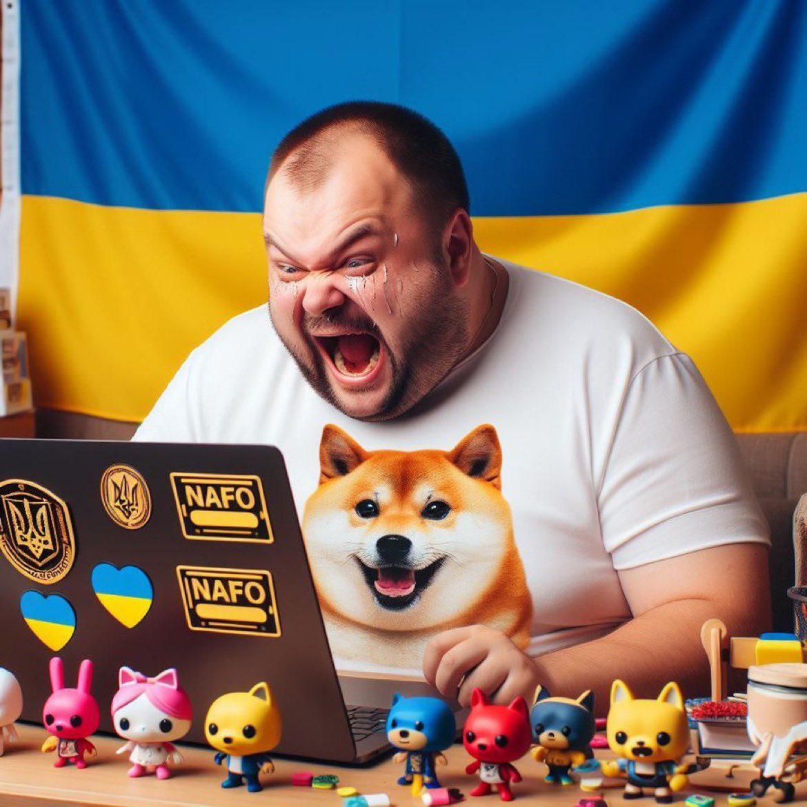 GabeZZOZZ's tweet photo. How are the NAFO trolls coping with the fact that Ukraine is losing the war?

They’ve become silent all of a sudden, and I’m worried for them. https://t.co/d3MZg2GaVc