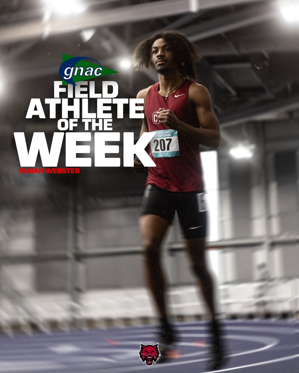 Jumpin out the pit!💥

Congratulation Isaiah on earning <a href="/GNACsports/">GNAC Sports</a> Field Athlete of the Week with a new conference leading long jump of 7.08m (23'2.75")

#reigncrimson