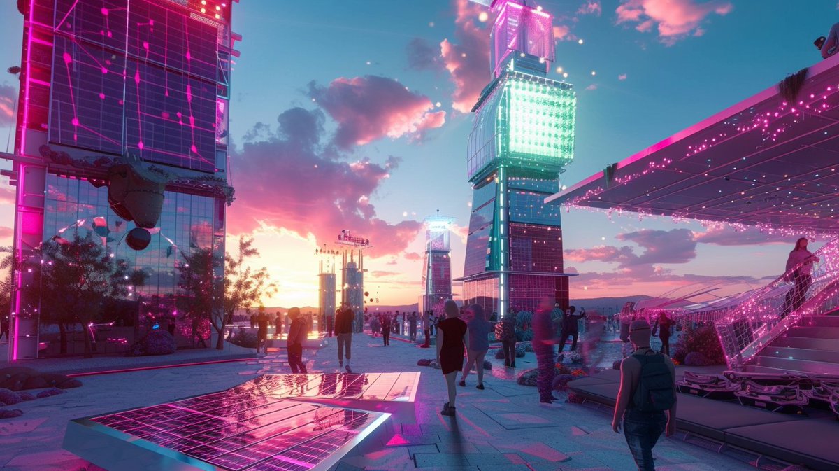 LudovicCreator's tweet photo. Good night all ..

Solar punk dreams to end the day :

[SUBJECT] through 'Solar Punk Dreams', envisioning a sustainable and bright solar-punk future, in [COLOR] and [COLOR] https://t.co/yIkrh3vEi9