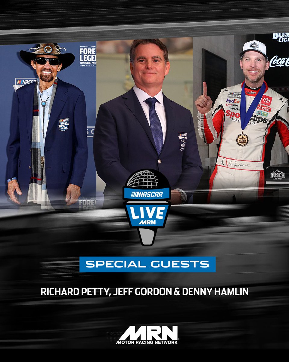 🚨PROGRAMMING ALERT🚨
🗓️ 2NITE, Feb. 12
⌚️ 7 p.m.
📻 WDUN AM 550/FM 102.9 or 📱💻 bit.ly/3MdkLVH

#NASCARLIVE presents the Legends of The Great American Race, celebrating the best drivers in the sport’s history and their triumphs in the #DAYTONA500 #AskMRN | #NASCAR