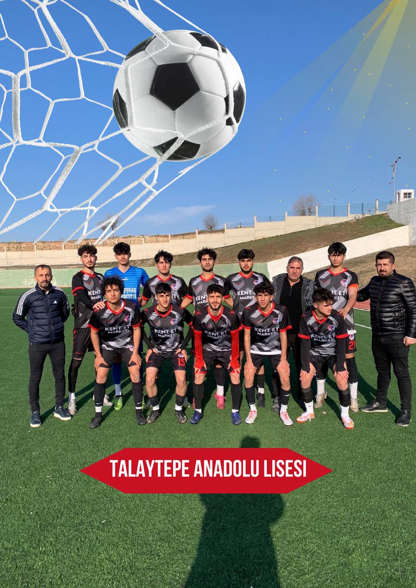 💫‼️ŞAMPİYON TAKIMIMIZI KUTLUYORUZ‼️ 💫 
✨Bölge elemelerinde tüm maçları kazanarak 1️⃣. olan ve Türkiye 🇹🇷 finallerine katılmaya hak kazanan Talaytepe Anadolu Lisesi futbol takımını kutluyoruz. Başarılarınız daim olan sevgili çocuklar. 👏🏟️ 🥅 ⚽️
<a href="/krmnarf/">Arif Karaman</a> 
<a href="/Murat4Kucukali/">Murat Küçükali</a>