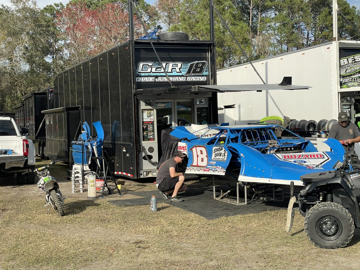 Ready to rock for six-straight days at Volusia Speedway Park. Watch live at @DIRTVision. #LetsGo