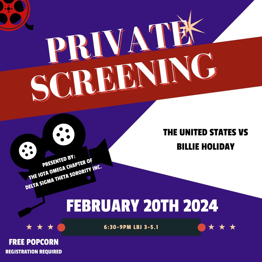 First up for our Delta Week events is a private screening for “The United States vs Billie Holliday”. There will be limited seating at this event so be sure to secure your spot using the link in our bio!