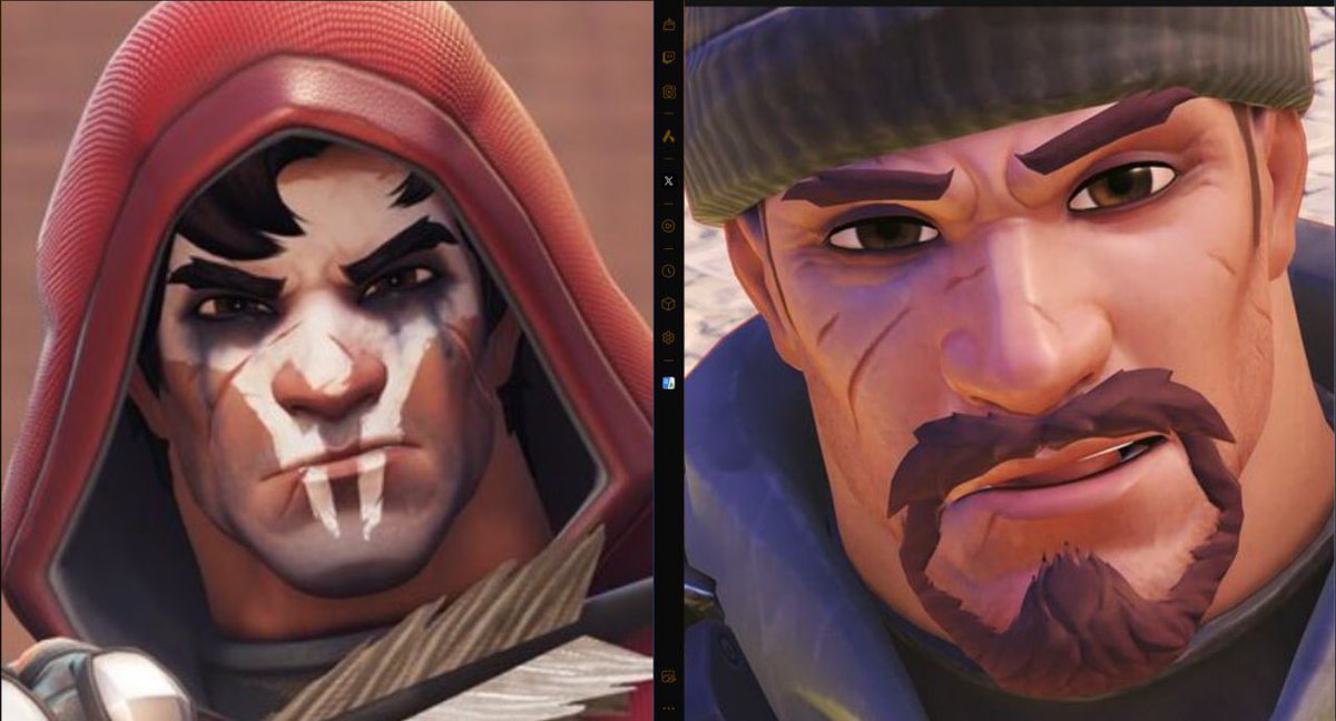 I just found out something interesting about Reaper’s Valentine’s Day skin. If we compare it with his Blackwatch skin we can notice that his scars look the same! Does it mean that Reaper/Gabriel Reyes looks like this under his mask nowadays!? Or am I wrong? 🤔#Overwatch2 #Reaper