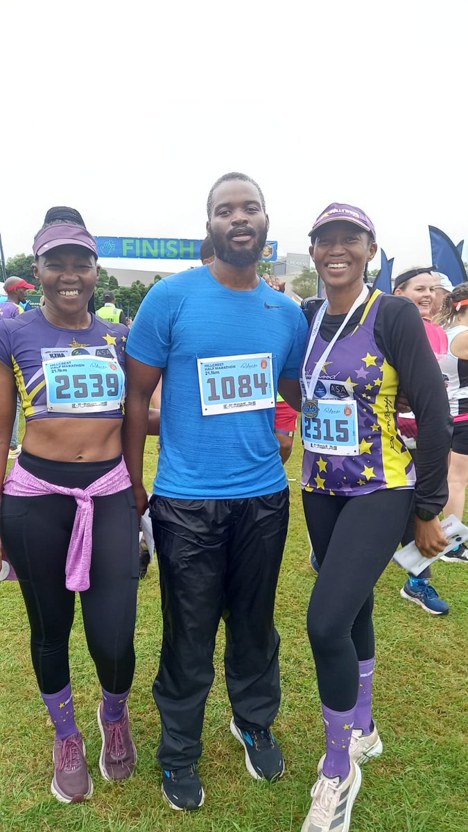 I showed up as well,with my sister and son#Hillcrest Rolando Half Marathon was conquered.
#RunningWithSoleAC
#RunningWithLulubel
#FetchYourBody2024 
#FitmomGolfmomGymfanatic