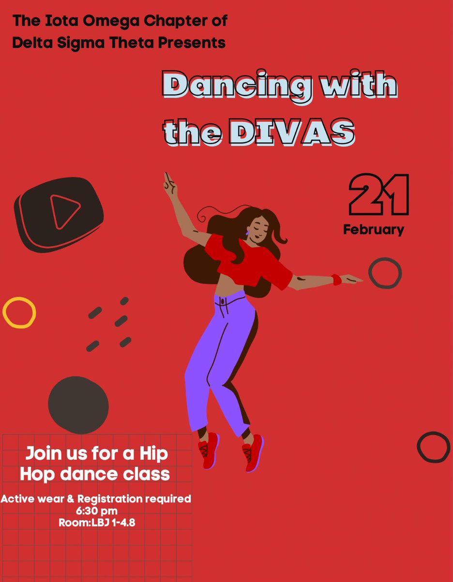 So you think you can dance? Come out to the Iota Omega chapter’s second event of Delta Week, a hip hop class full of high energy and movement. Register for this event using the link in the bio!