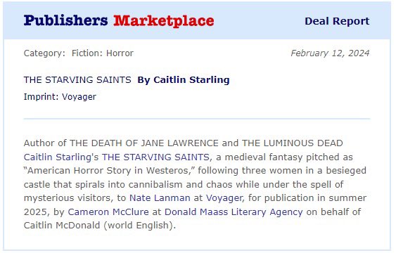 hey what’s that??? FUCKY BEES HITTING SHELVES IN 2025? I’m absolutely ecstatic to announce that I’m teaming up with @HarperVoyagerUS again to bring you the gayest, mind-controllingest, cannibalest fantasy horror! Next year!