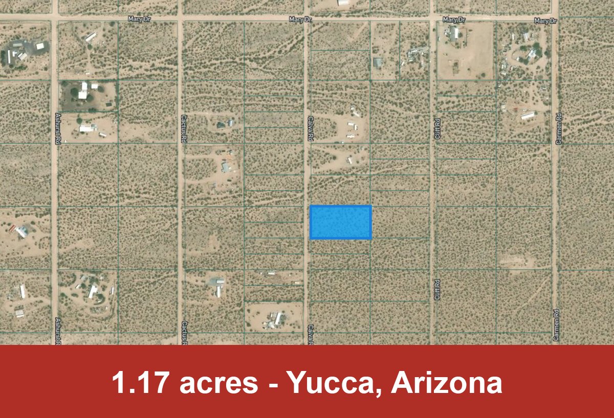 landmonkeycom's tweet image. Spacious, 1.17 acre desert parcel in Yucca, AZ - come and get away from it all - landmonkey.com/properties/ari…