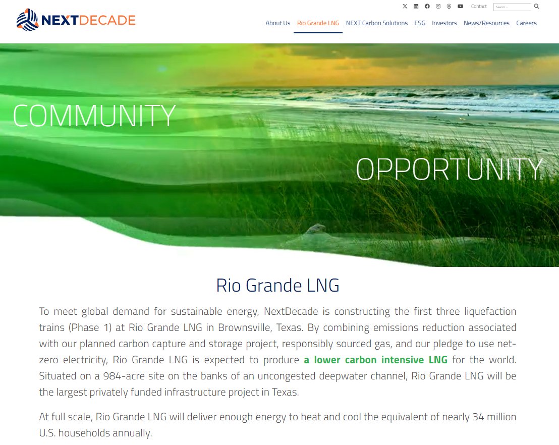 Curious to learn more about the Rio Grande LNG project? Visit our website at next-decade.com/rio-grande-lng/ for project facts, information, and more. #RioGrandeLNG #RGLNG #LNG #energy