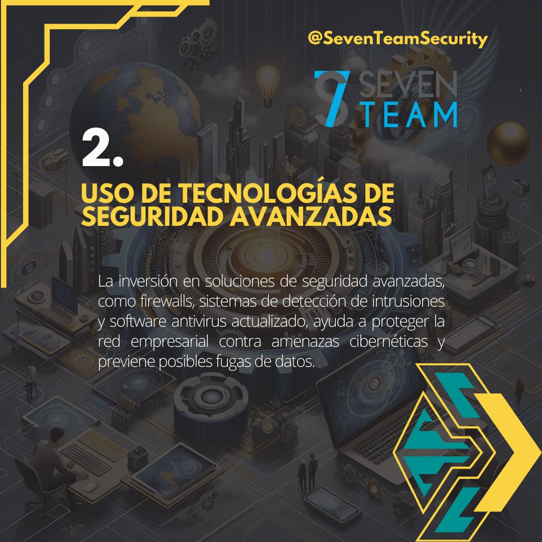 SevenTeamS7's tweet photo. 🔒 ¿Preocupado por la seguridad de tus datos empresariales? Aquí algunas estrategias para prevenir fugas de información. ¡Recuerda cuidar tu tesoro más valioso! 🛡️No dejes que tus secretos queden al descubierto. #Seguridad #ProtecciónDeDatos #Ciberseguridad #SevenTeamSecurity 🌐 https://t.co/d7dOhdsffp