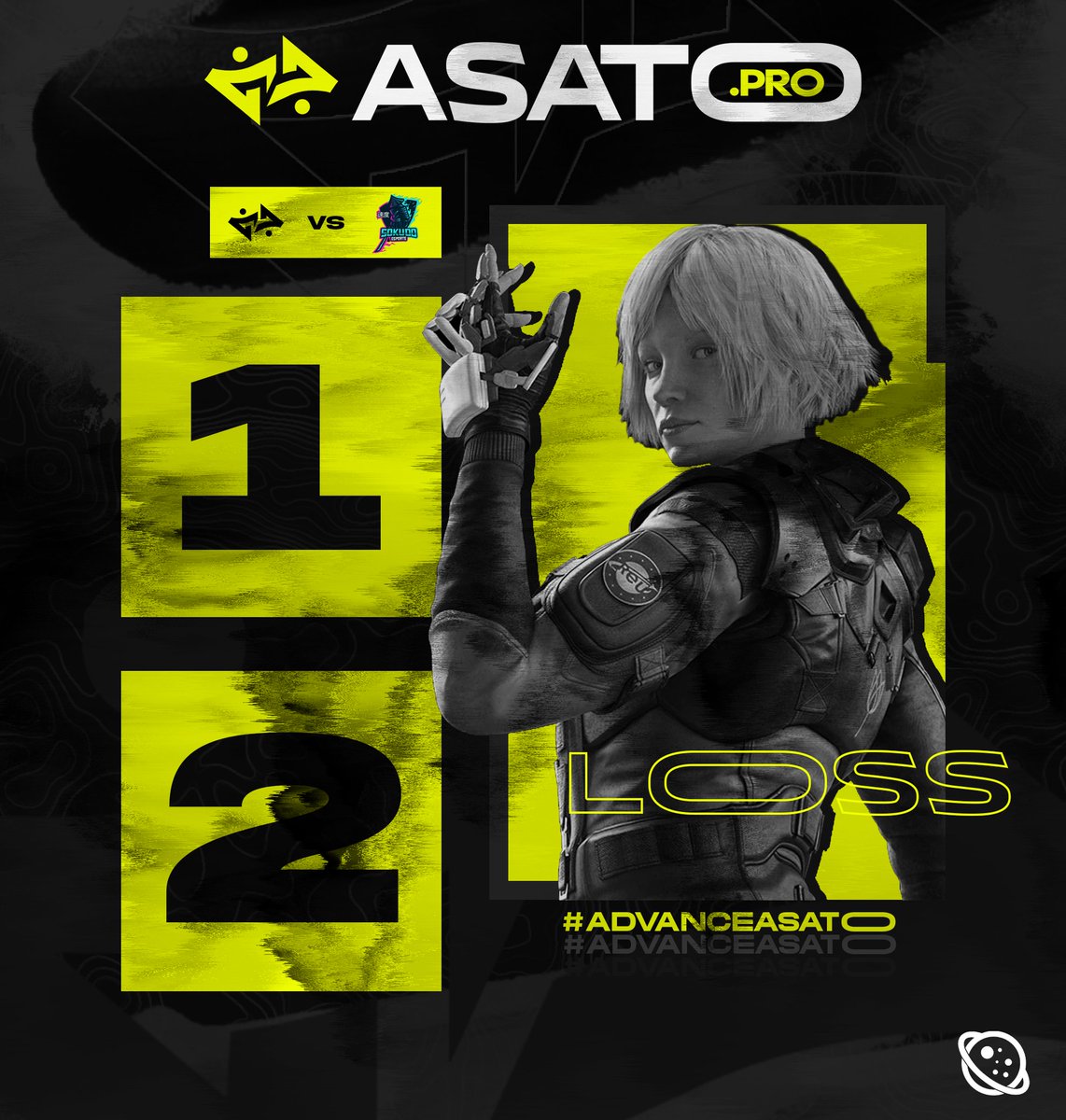 [#RAINBOW6]

We almost take it with a strong map one, yet @P4K35's hotel wifi connection could not carry hard enough. Special thank you to <a href="/Topzander/">Topzander</a> for subbing!

GG's to <a href="/SokudoEsports/">Sokudo</a>.

Onto the next playday we go.

#AdvanceASATO