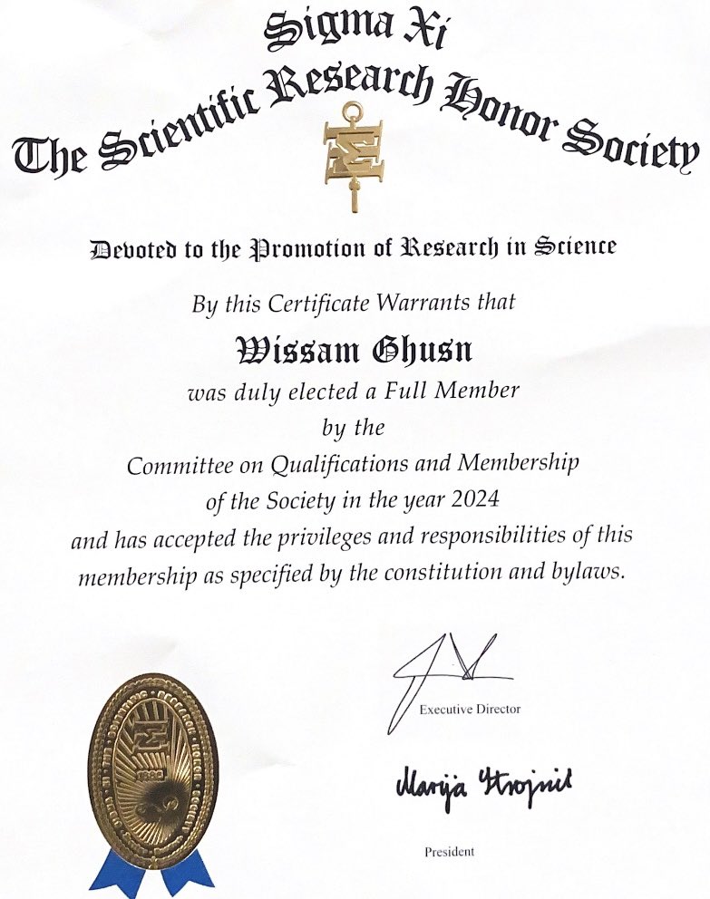 Honored to be elected as a full member of the Sigma Xi Scientific Research Society @SigmaXiSociety 2024. Always grateful to all my mentors and colleagues! @MayoClinicGIHep @BMCimRES @MayoMrfa