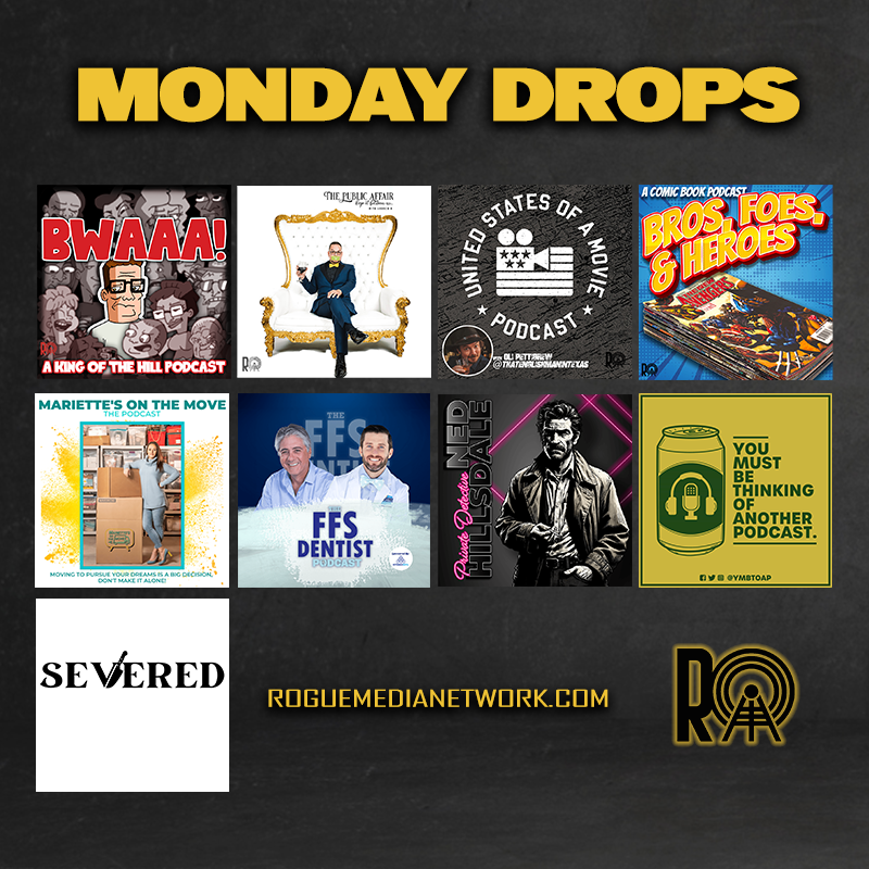 network_rogue's tweet image. Rogue Media Drops - Monday, February 12th!

 View all new episodes here: bit.ly/46BiMni

Bros Foes and Heroes - Bosco the Bear Presents: More Romance Comics
spoti.fi/48Muxcd

Start your show with us today! bit.ly/46ITjIm