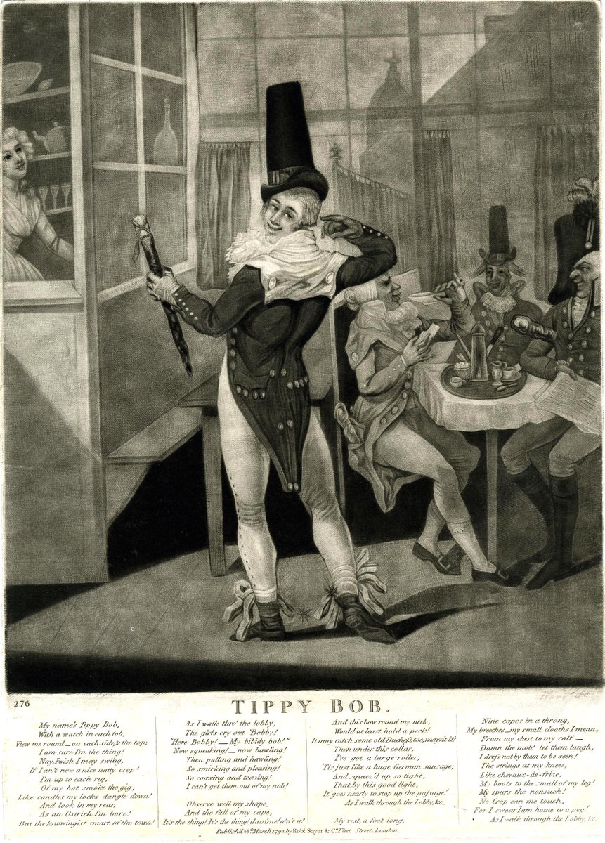 “…under this collar, I’ve got a large roller, ’Tis just like a huge German sausage” Tippy Bob sings the praises of his own, erm, attributes — indulging the English theatre audiences' love of Pantomime and bawdy innuendo. What a Carry On!