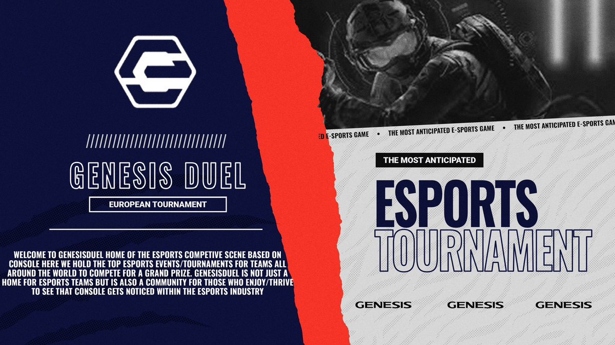 GenesisEspxrts's tweet image. 🚨GenesisDuel Season 1🚨

- 3 Stage Format (Qualifiers, Groups, Playoffs)
- 16/24 Teams
- £30 Entry Fee
- £600-850 Prize Pool
- Professional casts 

7/16 teams registered
Register before the 23rd! 

Join today and register your team📝

discord.gg/farUWtEFkD